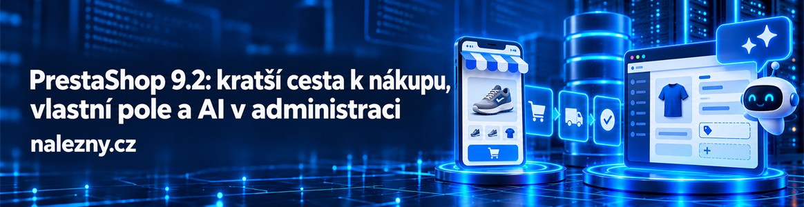 PrestaShop 9.2 kratší cesta k nákupu, vlastní pole a AI v administraci